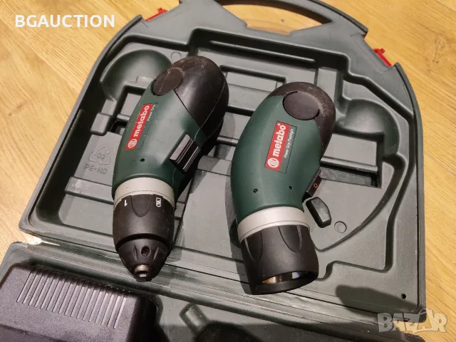 акумулаторна отвертка и фенерче metabo powergrip 4.8v, снимка 2 - Винтоверти - 56239404