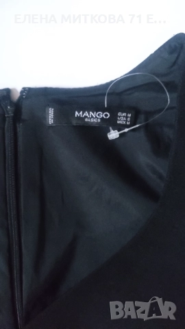 Mango елегантна черна рокля размер М необличана, снимка 3 - Рокли - 52334101