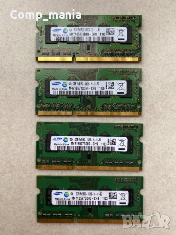 Рам памети за лаптоп Samsung 4х2GB 8GB 1333MHz DDR3, снимка 1 - RAM памет - 35708604