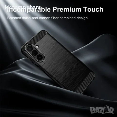 За Samsung Galaxy A27 5G TPU Калъф Carbon Fiber Brushed със Скрийн Протектор – 3 цвята, снимка 10 - Калъфи, кейсове - 55885656