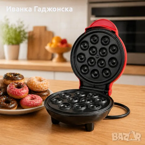 Гофретник с незалепващо покритие 350W - Компактен, бърз и лесен за почистване
, снимка 2 - Гофретници - 55843863