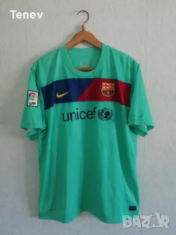 Барселона Меси 2010-2011 Оригинална Тениска Фланелка 2XL Nike Barcelona Messi Екип, снимка 2 - Тениски - 56152952