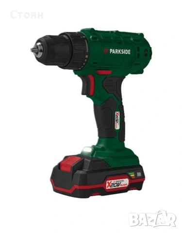 Винтоверт Parkside PBSA 20-Li A1 с батерия и зарядно, снимка 2 - Винтоверти - 53730150