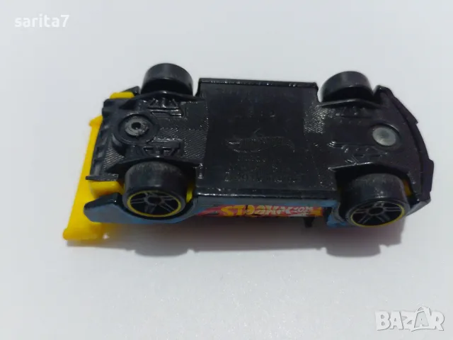 Модел количка на Хот уилс / Hot Wheels (мащаб 1:64) с жълт спойлер и пламъци, снимка 6 - Колекции - 56228207