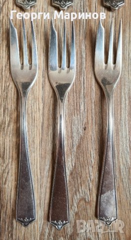 Посребрени десертни вилици, Dieufuls, Дюселдорф, Германия, снимка 12 - Прибори за хранене, готвене и сервиране - 42089345