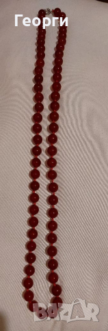 Красива огърлица от естествен Рубин 370 карата, снимка 4 - Колиета, медальони, синджири - 36232776