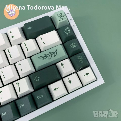 Keycaps / Копчета за механична клавиатура Botanical Ботанична 132, снимка 1 - Клавиатури и мишки - 34751254