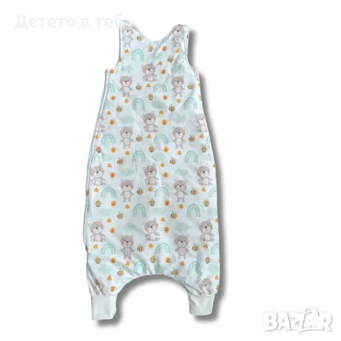 Спален чувал с крачета мече с дъга, снимка 1