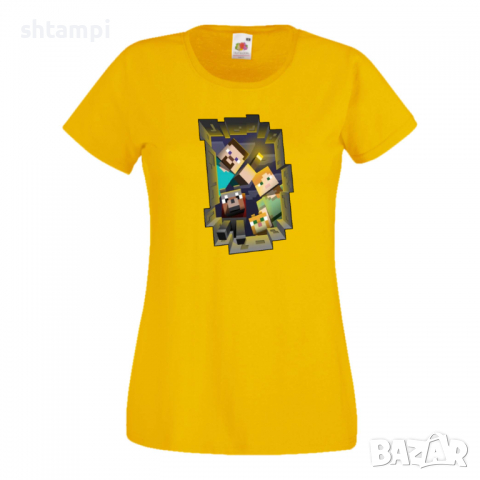 Дамска тениска Minecraft Search Party Minecraft,Игра,Забавление,подарък,Изненада,Рожден Ден., снимка 12 - Тениски - 36521365