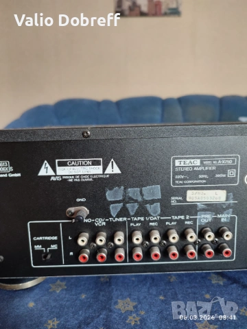 TEAC - AX750 DC, снимка 5 - Ресийвъри, усилватели, смесителни пултове - 53731035