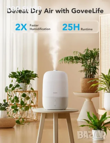 GoveeLife Smart 3-в-1 овлажнител , дифузер и нощна лампа Humidifier Lite, снимка 11 - Овлажнители и пречистватели за въздух - 49049665