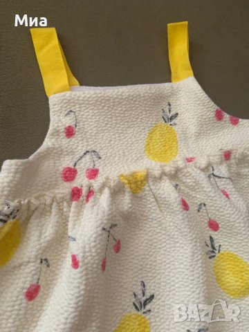 Бебешка лятна рокля Zara 9-12 месеца, снимка 2 - Бебешки рокли - 41143196