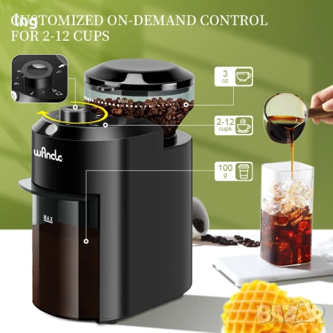 Електрическа кафемелачка, 28 степени на смилане, нова, снимка 3 - Кафемашини - 50973126