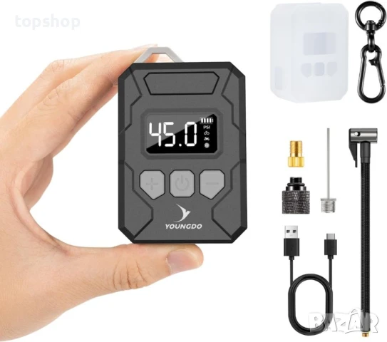 YOUNGDO 150PSI мини помпа за велосипед, мотор с дигитален манометър