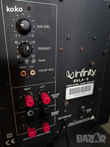 Субуфер subwoofer Infinity , снимка 6 - Тонколони - 52368211