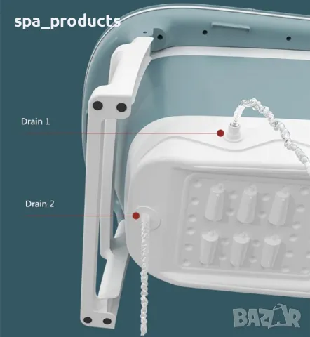 Сгъваема вана-трансформър за деца и възрастни, снимка 7 - Душ кабини и вани - 46160826