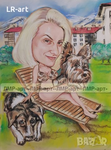 Рисувам ръчно КАРИКАТУРИ, ШАРЖ от снимка по ваш избор, професионално, снимка 17 - Картини - 44366197