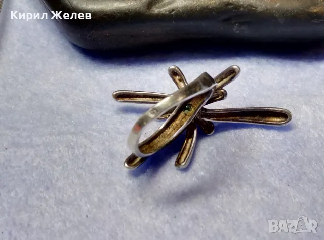 ШИКОЗЕН АРТ ДИЗАЙН СРЕБЪРЕН ПРЪСТЕН РОДИРАНО СРЕБРО 925 ХУДОЖЕСТВЕНА БИЖУТЕРСКА ИЗРАБОТКА 37096, снимка 7 - Пръстени - 50136114