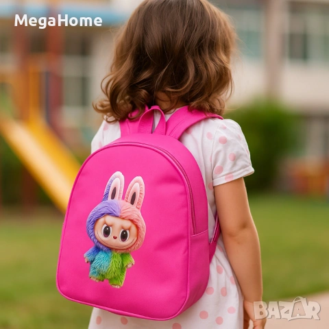 Детска Раничка с LABUBU Лабубу герой, 28х23х10 см, снимка 3 - Раници - 53482176