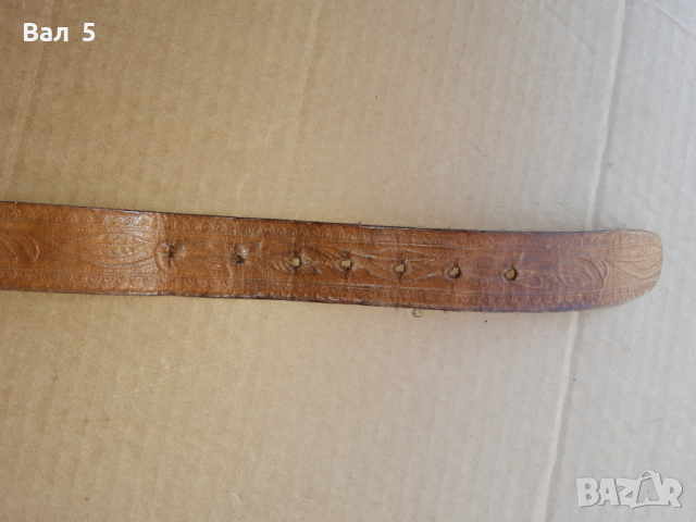 Стар красив дамски кожен колан СБХ, снимка 5 - Колани - 36420996