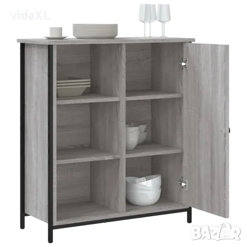 vidaXL Сайдборд, сив сонома, 70x30x80 см, инженерно дърво, снимка 4 - Бюфети - 56148071