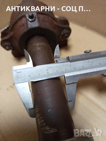 Соц Стар Вал За Циркуляр Машини Техника Тегло 11кг. Номер 582., снимка 17 - Антикварни и старинни предмети - 53168502