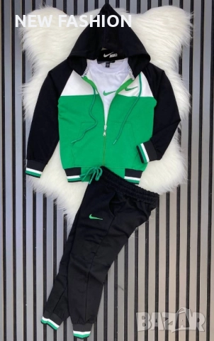Детски Памучни Екипи -3Части - лого Бродирано ✨ Nike , снимка 2 - Детски анцузи и суичери - 51866847