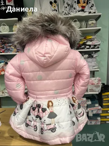Дебело зимно яке с естествен пух Деги , снимка 2 - Детски якета и елеци - 48225723