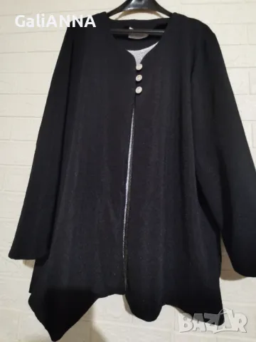 СТРАХОТНА ЕЛЕГАНТНА ТУНИКА-САКО 2 В 1  3XL-4XL, снимка 5 - Туники - 50338445
