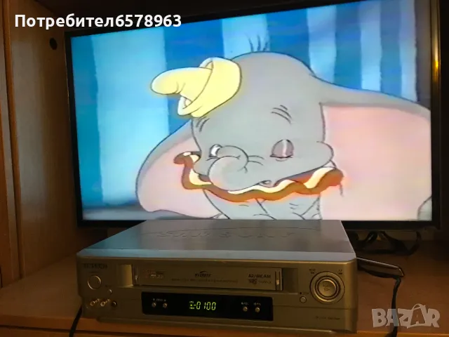 Видеокасета '' Слончето Дъмбо & Упорития Дракон '' VHS, снимка 7 - Анимации - 49146790