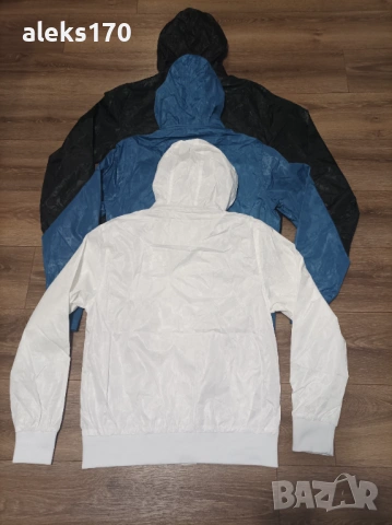 Мъжко яке - черно, бяло и синьо, снимка 2 - Якета - 53247837