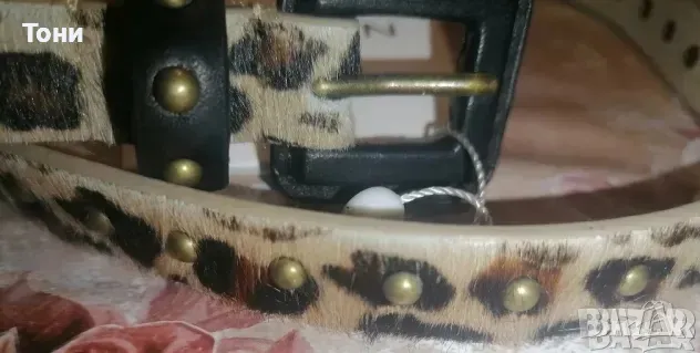 Тигров Дамски Колан Изцяло от Естествен Косъм Нов 100см., снимка 2 - Колани - 47583011