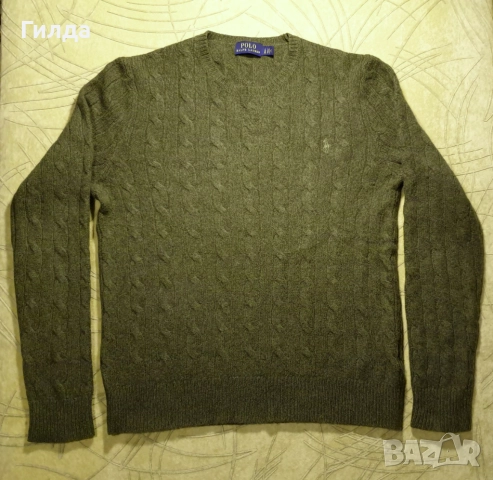 POLO Ralph Lauren вълна и кашмир пуловер L, снимка 4 - Блузи с дълъг ръкав и пуловери - 52777393