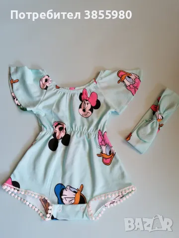 Комплект боди с лента за глава  , снимка 1