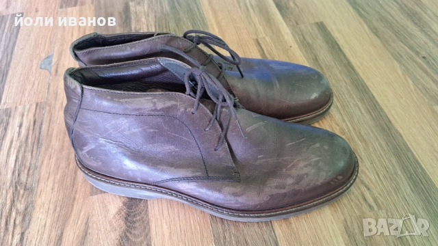 ECCO-кожени шити оригинални обувки 44 номер, снимка 2 - Маратонки - 53746583