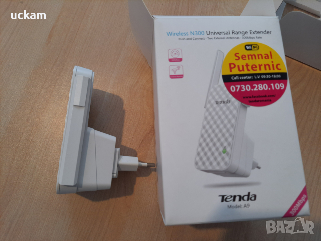 Усилвател за wifi TENDA A9 /N300, снимка 3 - Рутери - 44837192