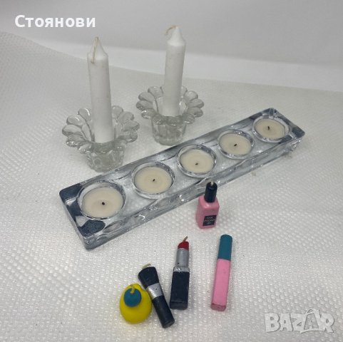 Свещници за маса с включени свещи, снимка 4 - Декорация за дома - 41846359