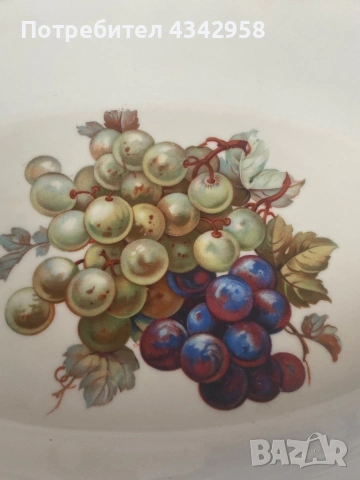 Винтидж порцеланово плато Schumann Bavaria (1918–1929 г.)  , снимка 3 - Антикварни и старинни предмети - 53847465