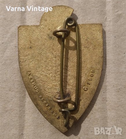 Полков знак на 9-ти инженерен полк Франция. 60ти год. марк. емайл., снимка 3 - Антикварни и старинни предмети - 41366962