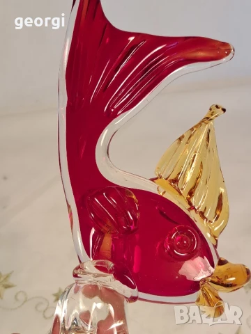 цветна стъклена риба Murano , снимка 6 - Декорация за дома - 50946013
