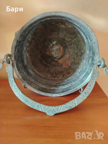 Старо малко котле, бакърче, меден съд,менец,менче 2, снимка 4 - Антикварни и старинни предмети - 51232773