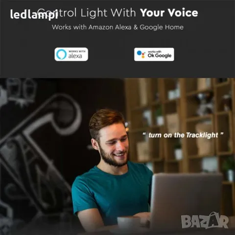 LED SMART Магнитен Спот 8W 3в1 48V, снимка 6 - Лампи за таван - 49432954