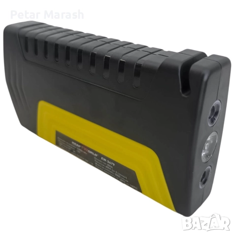 KraftWorld KW-2679 – Джъмп стартер за кола с компресор, фенер и аварийни инструменти 12V, 600A, USB, снимка 6 - Компресори - 51792990