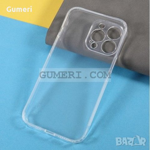 Apple iPhone 13 Pro - Силиконов Гръб със Защита на Камерата - Прозрачен, снимка 7 - Калъфи, кейсове - 34446247