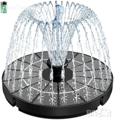 Нова Соларна помпа фонтан 3.5W с батерия 8 дюзи за градина и езерце
