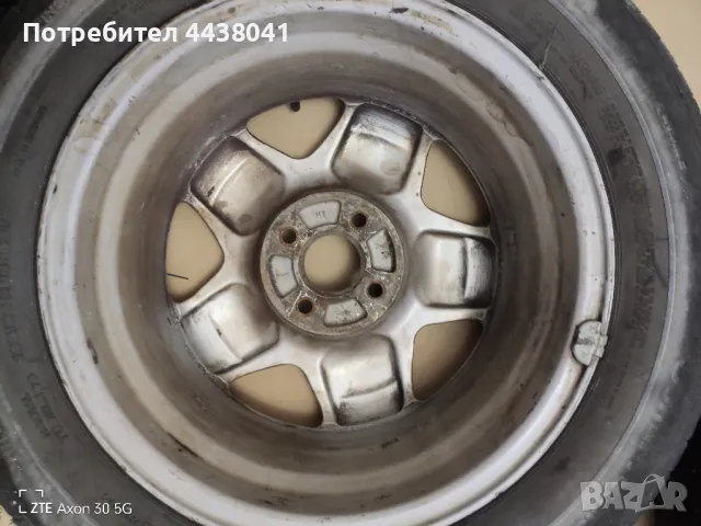 Алуминиеви джанти с гуми 6Jx15, 4х100, ET49 - 5бр., снимка 9 - Гуми и джанти - 49797141