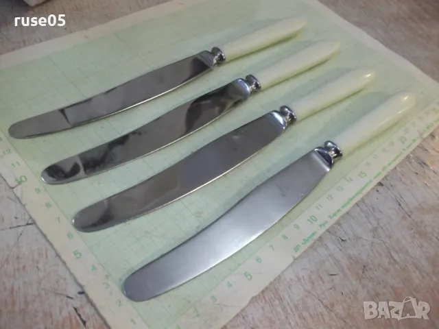 Лот от 4 бр. ножа нови съветски, снимка 3 - Прибори за хранене, готвене и сервиране - 48741951