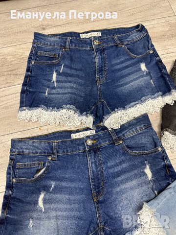 Дамски дънкови къси панталони с дантела / цветове / NEW YORKER, снимка 6 - Къси панталони и бермуди - 38978103