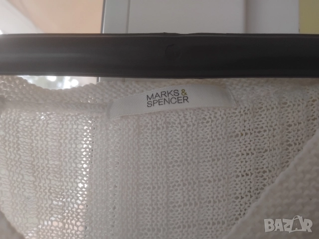 Marks & Spencer  - оригинална бяла жилетка, снимка 4 - Жилетки - 51609653