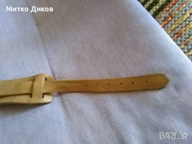 Верижка за часовник нова  естествена кожа 350мм и ширина 14мм и 34мм, снимка 2 - Каишки за часовници - 39160827